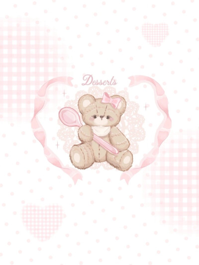 电脑壁纸 ipad壁纸 可爱 小熊 三丽鸥 美乐蒂