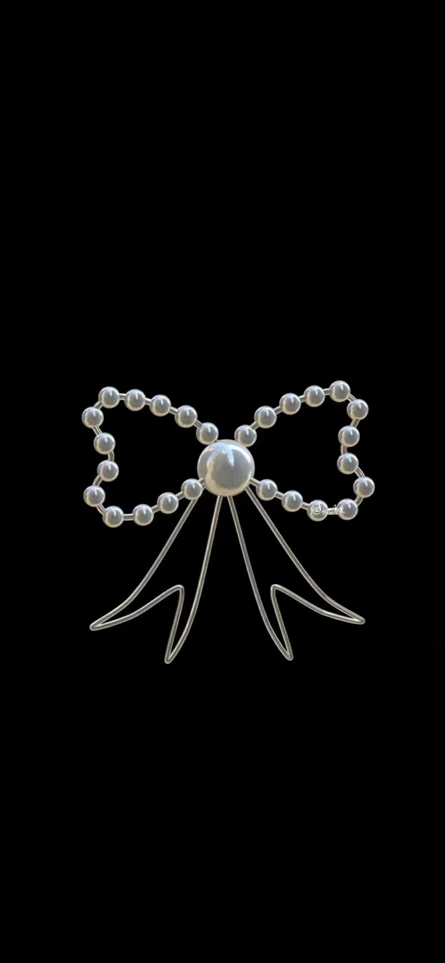 治愈简洁蝴蝶结壁纸