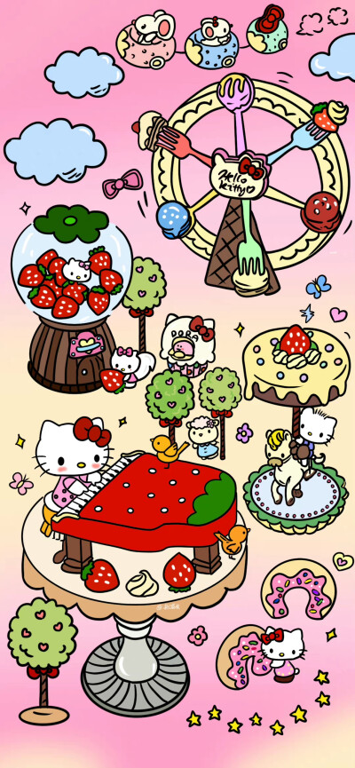 缤纷的三丽鸥乐园
           
          插画师：来口荔枝
#hellokitty##库洛米##卡通壁纸##可爱壁纸#