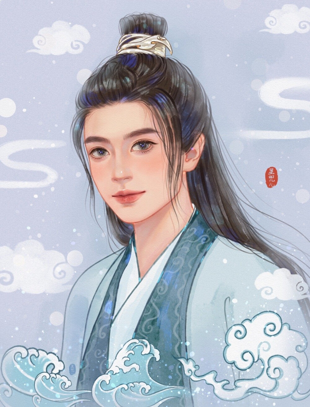 《与君初相识》
长意×纪云禾
画师：星兜儿爱画画