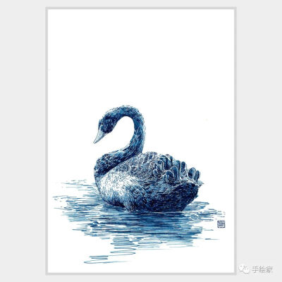 贺雨丰钢笔画
