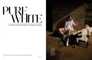 Vogue Greece April 2022 希腊版四月刊，“Pure White”白色系服饰，恋人的乡村生活小调 


摄影: Panos Davios