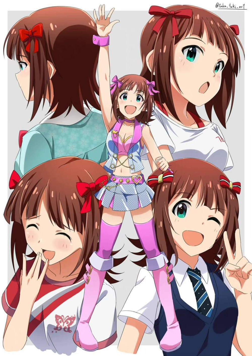 天海春香——偶像大师——画师：たか月 