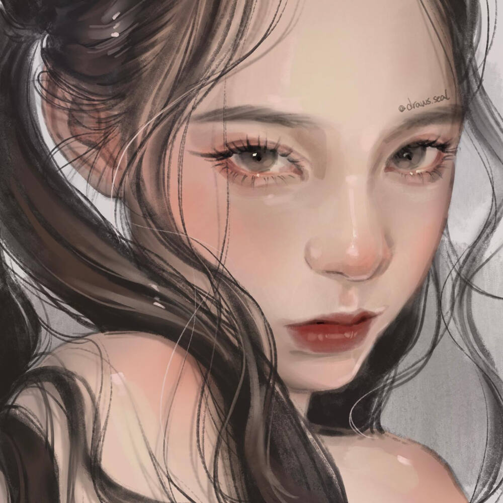 女生头像 插画
ins：draws.seal