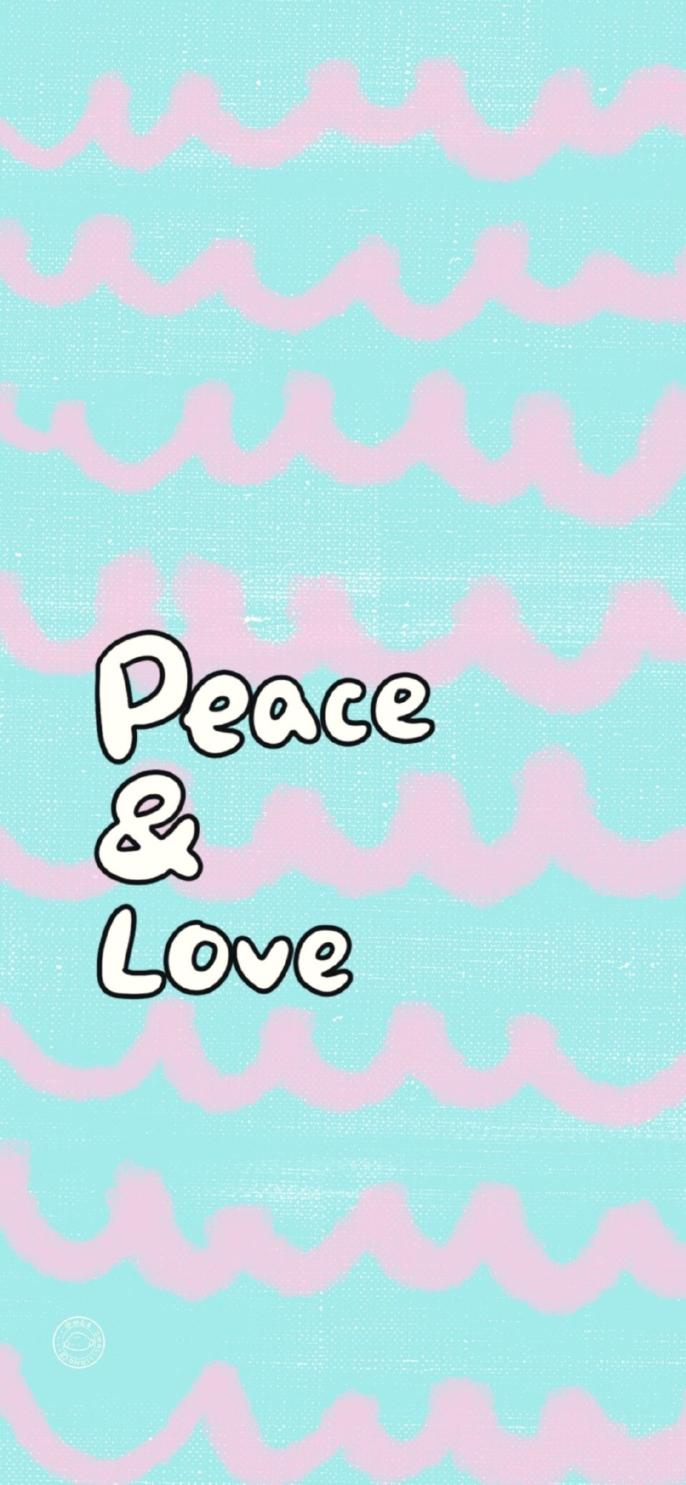 peacelove自律风格文字壁纸 画师:四毛凉