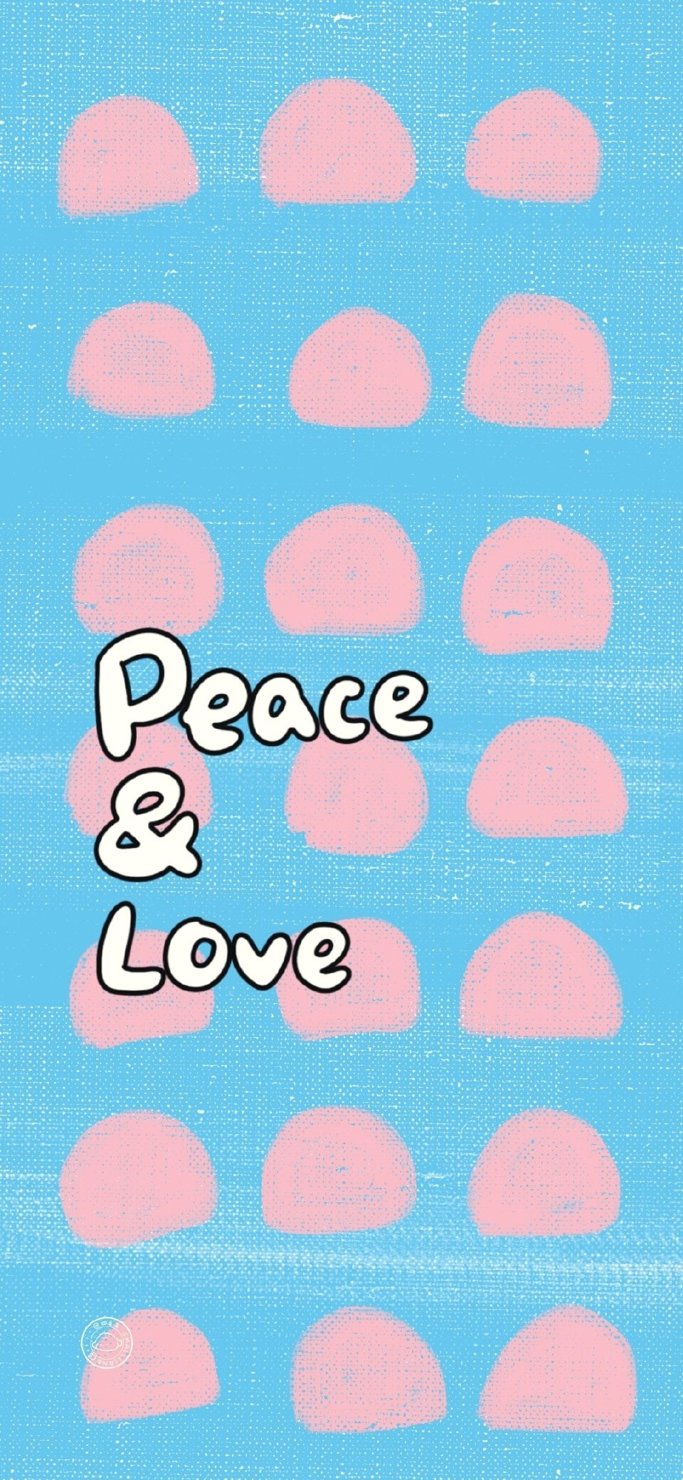 peacelove自律风格文字壁纸 画师:四毛凉