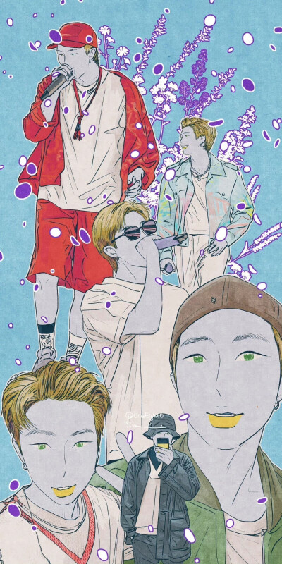 金南俊手绘,搜图不易，留图请点赞，专辑内所有图片均有才阿米所绘，我只是图片搬运工，只留作欣赏