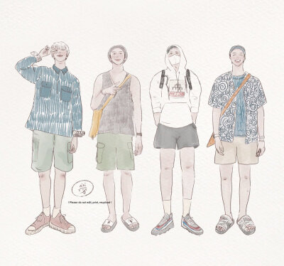 金南俊手绘,搜图不易，留图请点赞，专辑内所有图片均有才阿米所绘，我只是图片搬运工，只留作欣赏