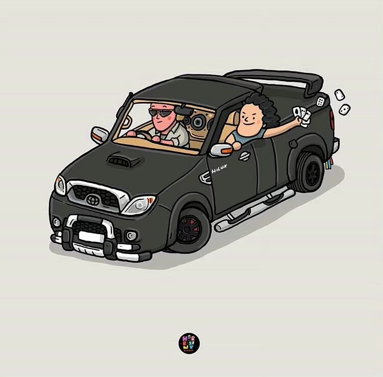 画个小车车，ins：horriziny ​​​