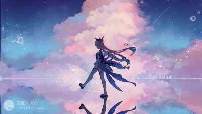 原神 心海 图片左下角是原作者 来源：lofter