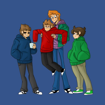 Eddsworld杂集:艾麦汤托(Edd,Matt,Tom,Tord)四人组合照
素材来源于网络.侵删