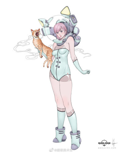 [cp]酷感有型的机甲少女,
人物插画、概念设计师
Wenjuinn Png
手绘角色设计临摹参考. ​​​[/cp]