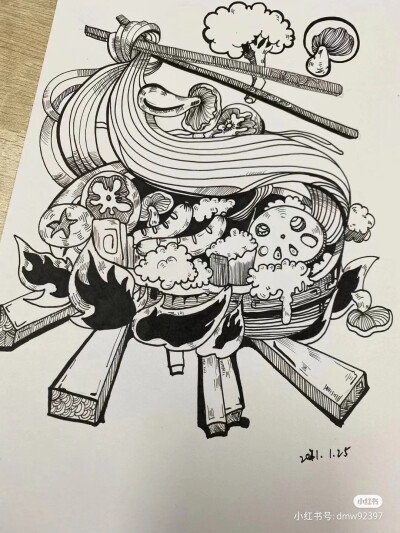 黑白画