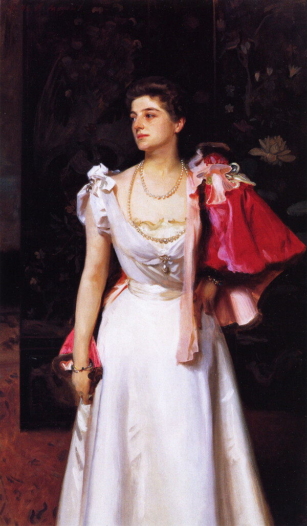 约翰·辛格·萨金特（John Singer Sargent，1856—1925），美国19世纪末20世纪初著名的肖像画家，生于意大利佛罗伦萨，多为欧美上层人士作肖像画。