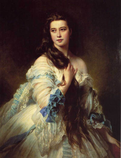 弗朗兹·克萨韦尔.温德尔哈尔特(Franz Xaver
Winterhalter, 1805年4月20日-1873年7月8 日），德国画家。曾为众多19世纪中期的欧洲皇室成员绘像，因而知名，他的名字已经和肖像画联系在一起。他最出名的作品分别是185…