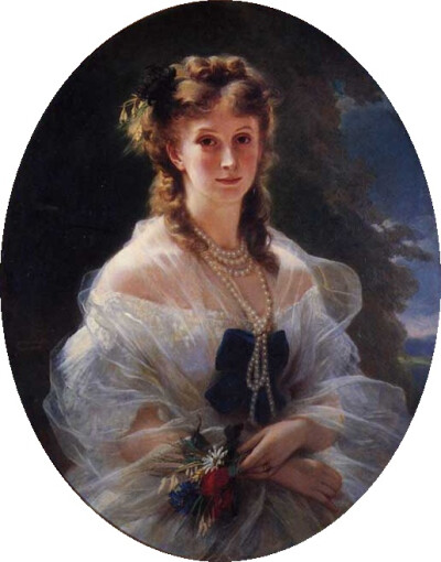 弗朗兹·克萨韦尔.温德尔哈尔特(Franz Xaver
Winterhalter, 1805年4月20日-1873年7月8 日），德国画家。曾为众多19世纪中期的欧洲皇室成员绘像，因而知名，他的名字已经和肖像画联系在一起。他最出名的作品分别是185…