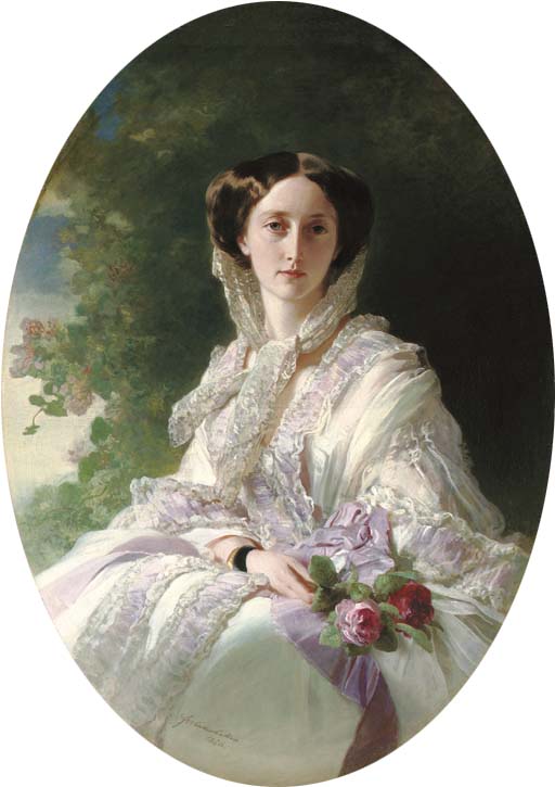 弗朗兹·克萨韦尔.温德尔哈尔特(Franz Xaver
Winterhalter, 1805年4月20日-1873年7月8 日），德国画家。曾为众多19世纪中期的欧洲皇室成员绘像，因而知名，他的名字已经和肖像画联系在一起。他最出名的作品分别是1855年的被侍女围绕的欧仁妮皇后(Empress Eugenie Surrounded by her Ladies in Waiting)和1865年的奥地利伊丽莎白像。