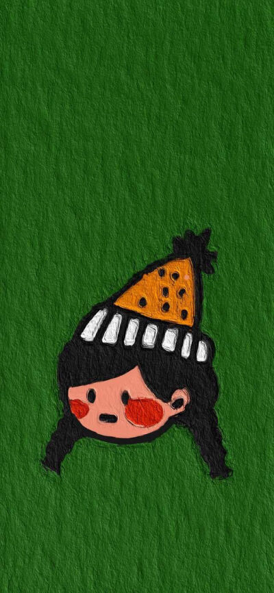 一组超可爱的油画壁纸,元气满满哦！！