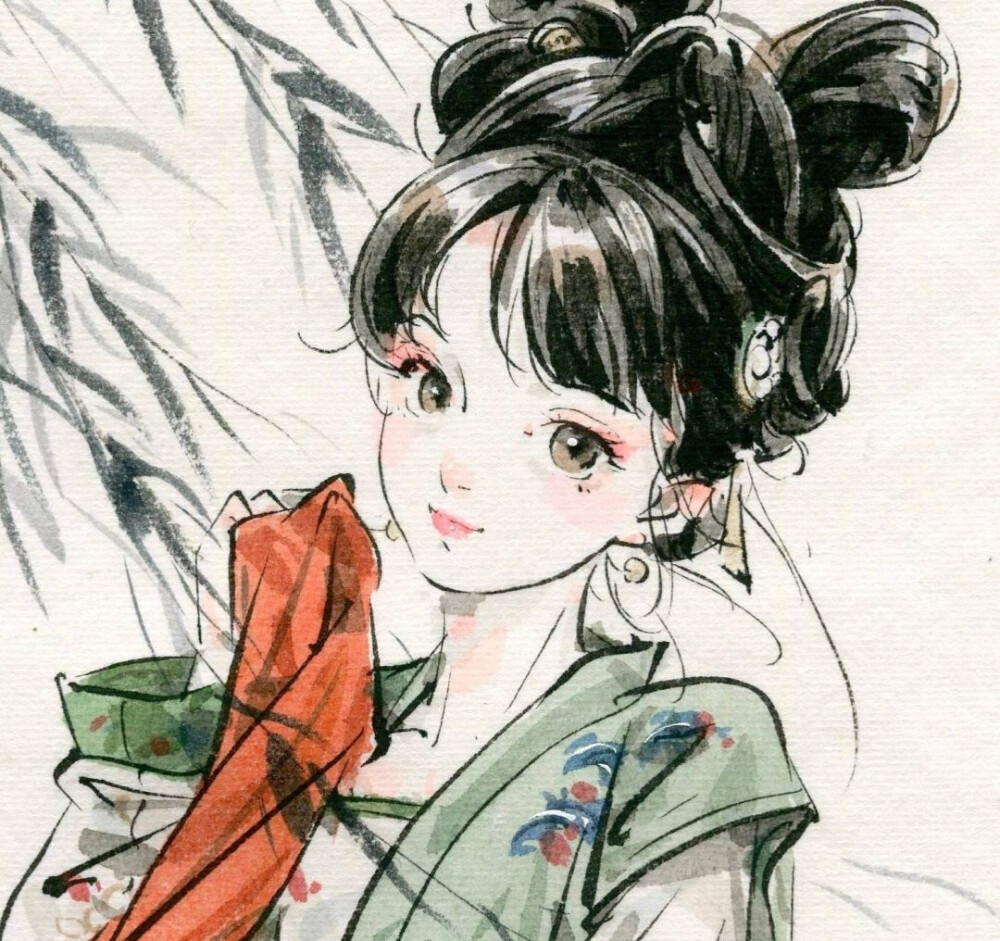 古风唯美 女生头像 画师：迟迟·CHICHi