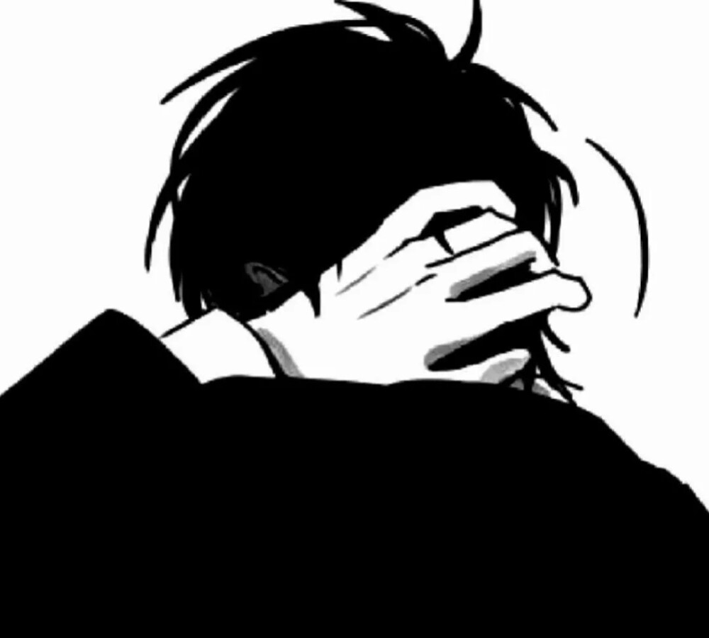 黑白男头