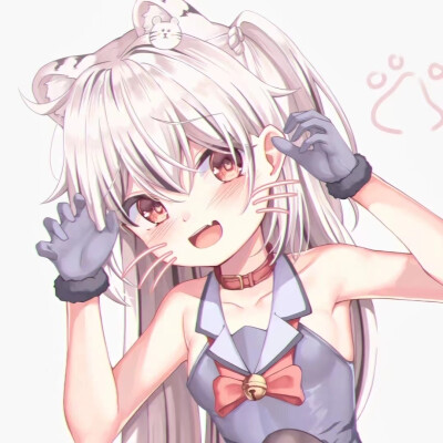 可爱女头 动漫女头 粉色 兔兔