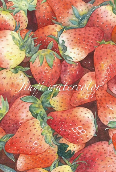 水果绘，微博：@玖七水彩 ​​​