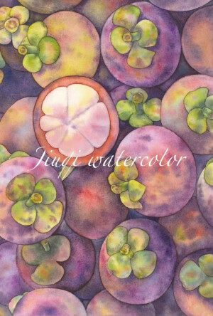 水果绘，微博：@玖七水彩 ​​​