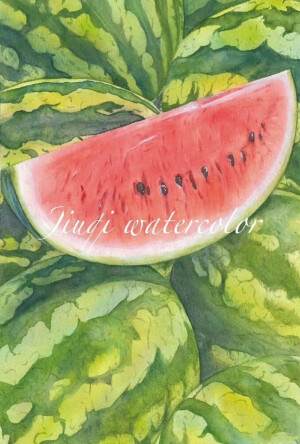 水果绘，微博：@玖七水彩 ​​​