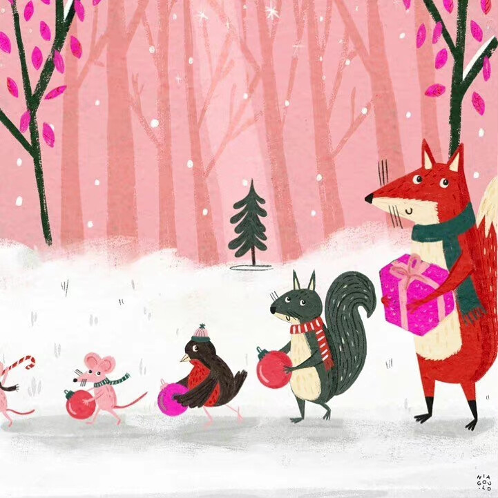 绘本插画，来自Nia Gould ​​​