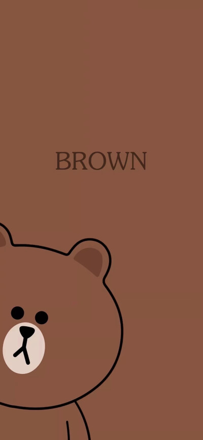 布朗熊壁纸黑底图片