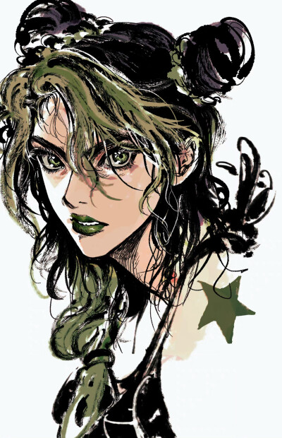 #JOJO##空条徐伦#
这位小姐姐，又美又飒✧*｡٩(ˊᗜˋ*)و✧*｡
【P：72021673】