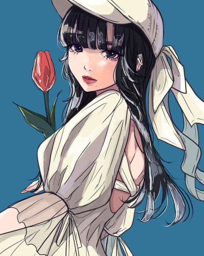 漂亮女孩～
插画师INS：chan_chikame 的作品 ​​​