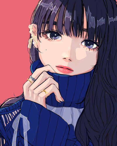 漂亮女孩～
插画师INS：chan_chikame 的作品 ​​​