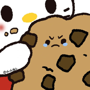 动漫情头.
对象不是人.
三丽鸥小饼干系列.
小红书/围脖画手：呱呱腋毛.
@安.