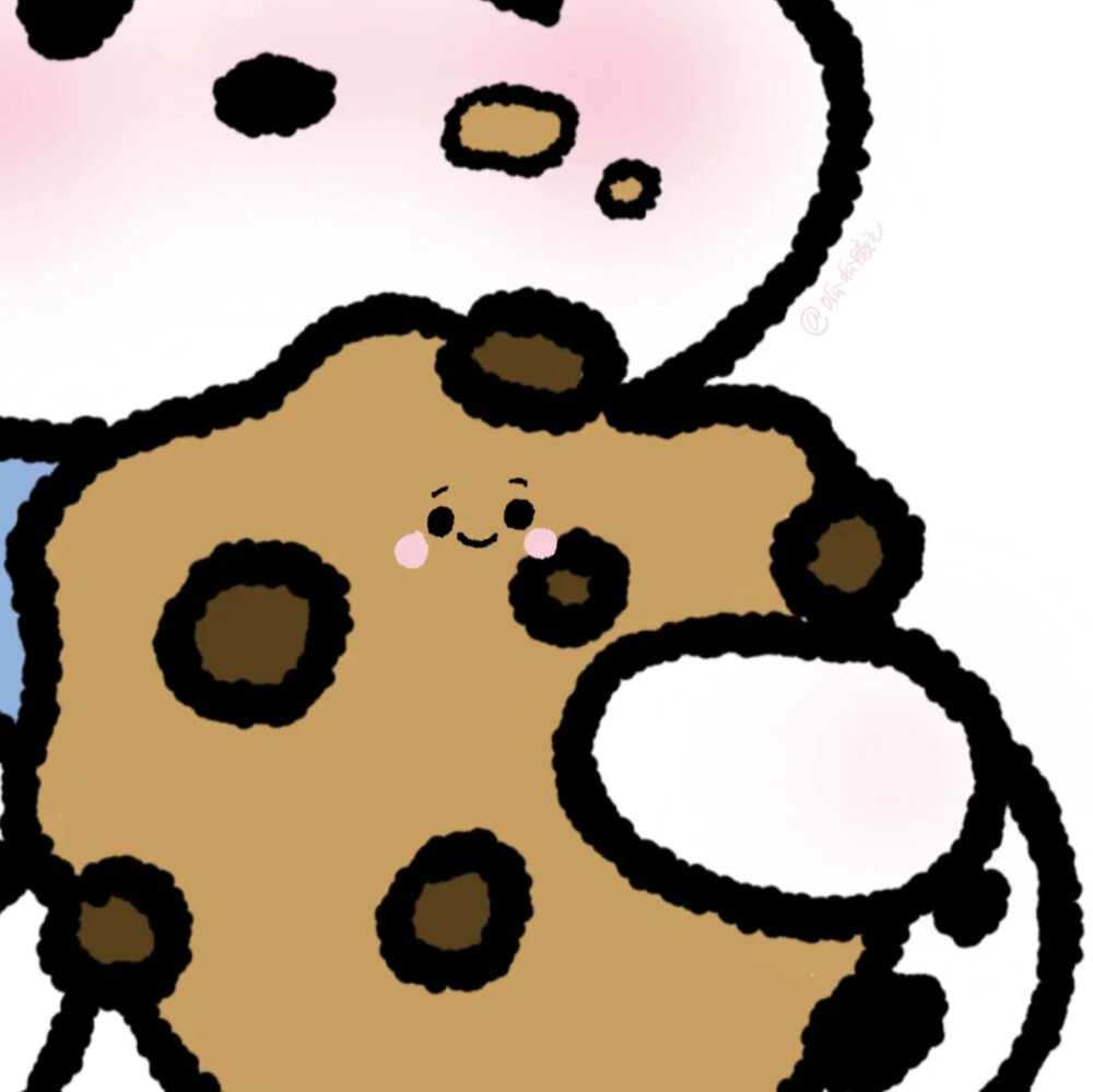 动漫情头.
对象不是人.
三丽鸥小饼干系列.
小红书/围脖画手：呱呱腋毛.
@安.