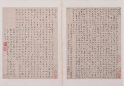 文徵明《赤壁赋》页，纸本小楷，24.9×18.8cm，明