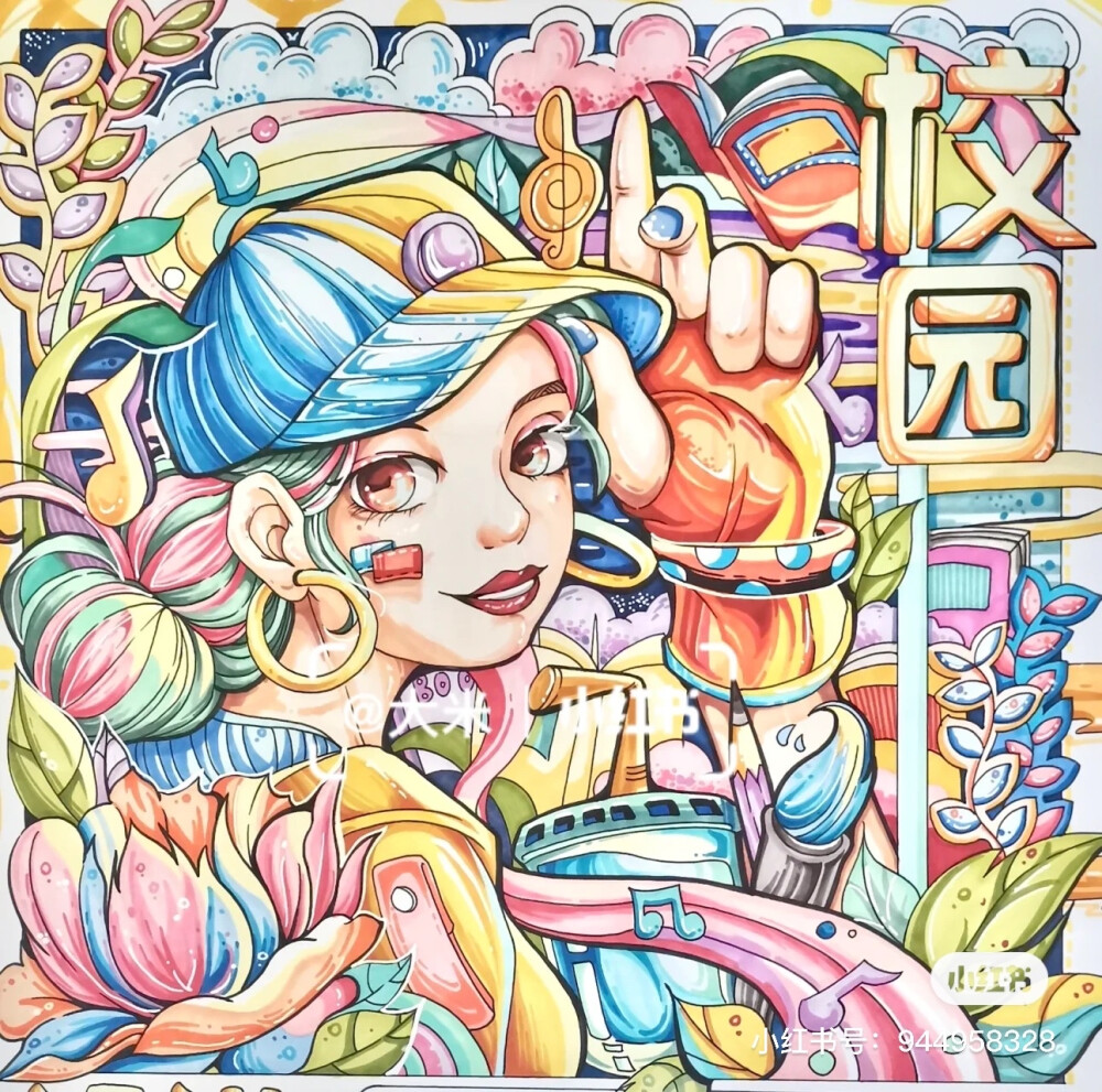 高考设计之彩色装饰画