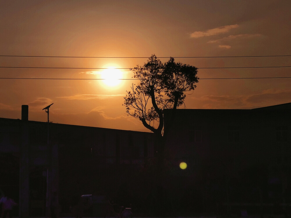 太陽,落日餘暉待你而歸