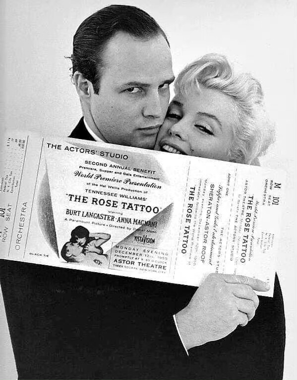 Marlon Brando × Marilyn Monroe，1955