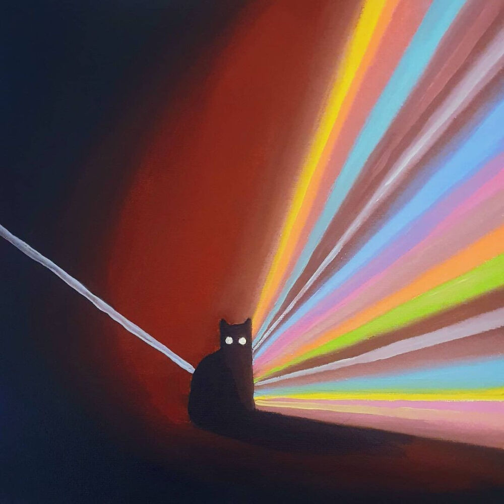 抽象简约油画壁纸
猫咪的内心世界
画师：ITSALLONSIDEUS