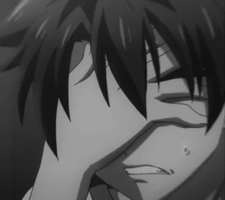 一组黑白动漫男头