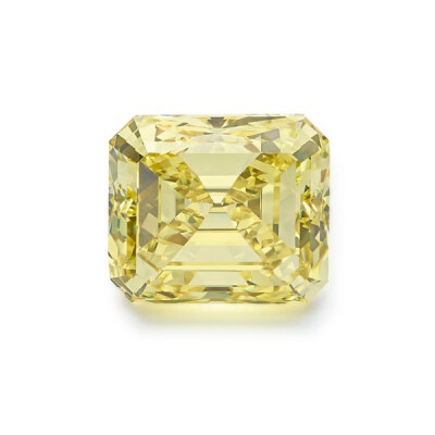 202002004 Chopard 肖邦「Exceptional Gemstones」系列以稀有贵重宝石为主 一颗33.26ct的 Fancy Vivid Yellow 黄钻，采用祖母绿型切割，白金项链的设计图