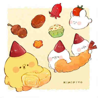 可爱的团团，插画师kimipiyo ​​​