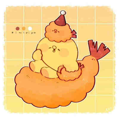 可爱的团团，插画师kimipiyo ​​​