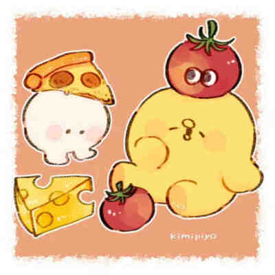 可爱的团团，插画师kimipiyo ​​​