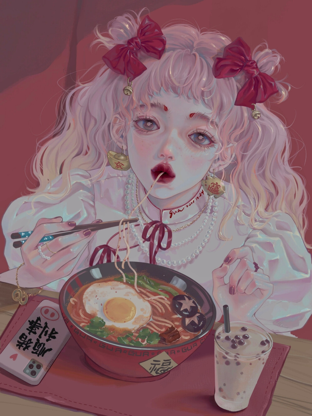 
十二生肖 女生头像（马羊猴鸡狗猪）
插画师?@gua老师 