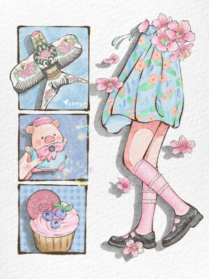 绿色与花 分镜插画

画师:慕璃Muli