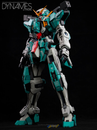 BANDAI MG 1-100 GUNDAM DYNAMES GK Conversion Custom 力天使 ins chris_pabz KITS USED Stickler Studios Dynames Resin Conversion