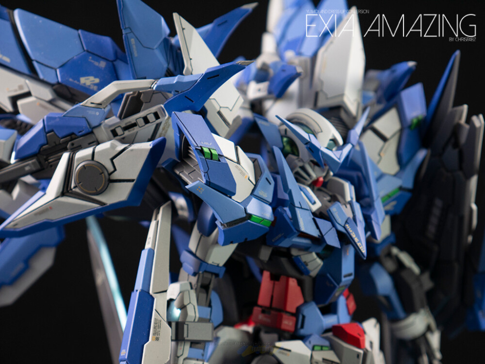 BANDAI MG 1-100 GUNDAM AMAZING EXIA GK Custom 惊异能天使 ins chris_pabz GK Custom 4 KITS USED Yujiaoland Amazing Exia Resin Conversion 育胶乐园