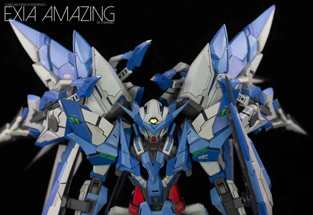 BANDAI MG 1-100 GUNDAM AMAZING EXIA GK Custom 惊异能天使 ins chris_pabz GK Custom 4 KITS USED Yujiaoland Amazing Exia Resin Conversion 育胶乐园